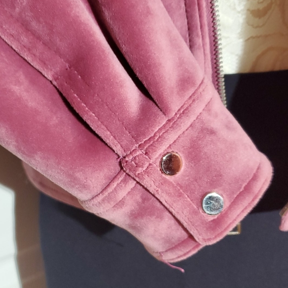 Women's jacket Nine West  size S pink Zip-up - Picture 5 of 10